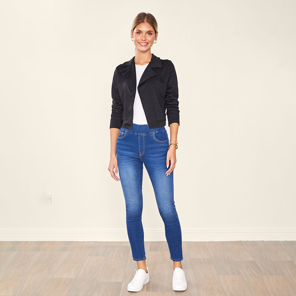 Tara Biker Jeans (Black) & Ella Blazer Black (2 for €82)