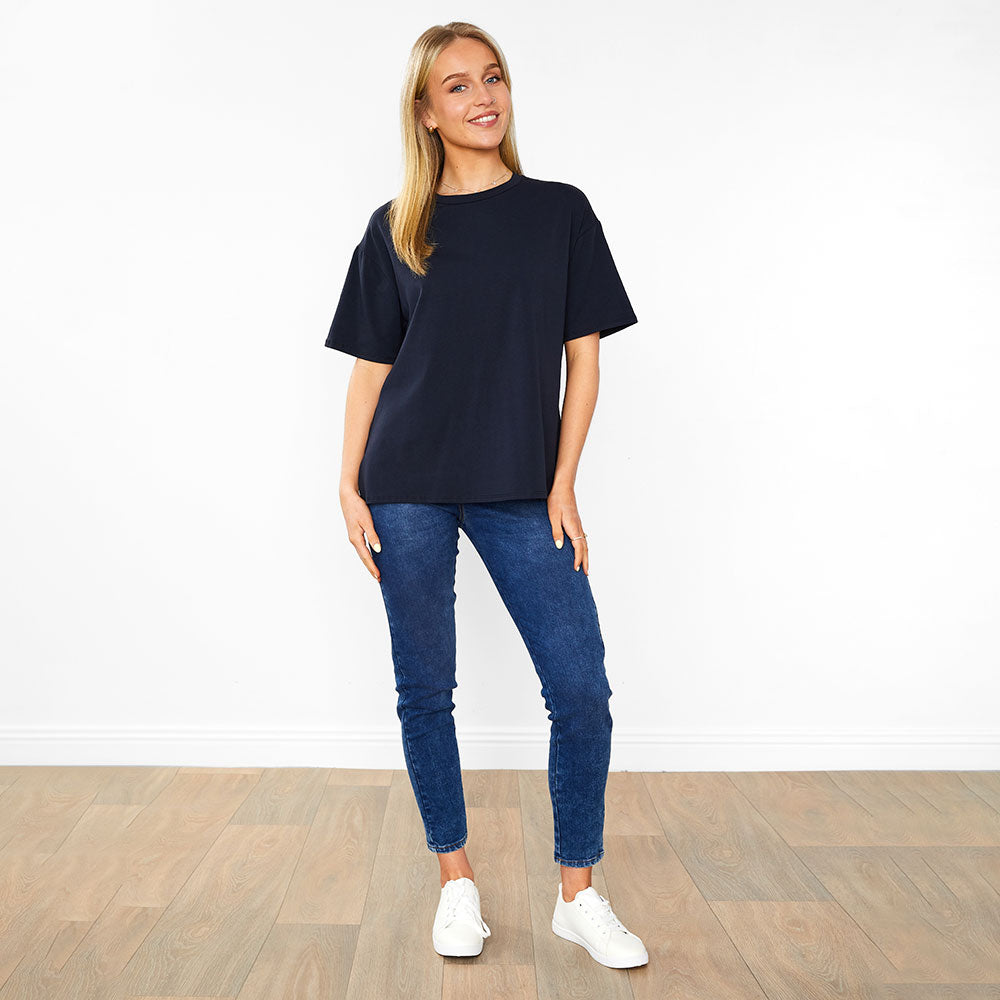 Elle Top  Navy & Baby Blue (2 for €40)