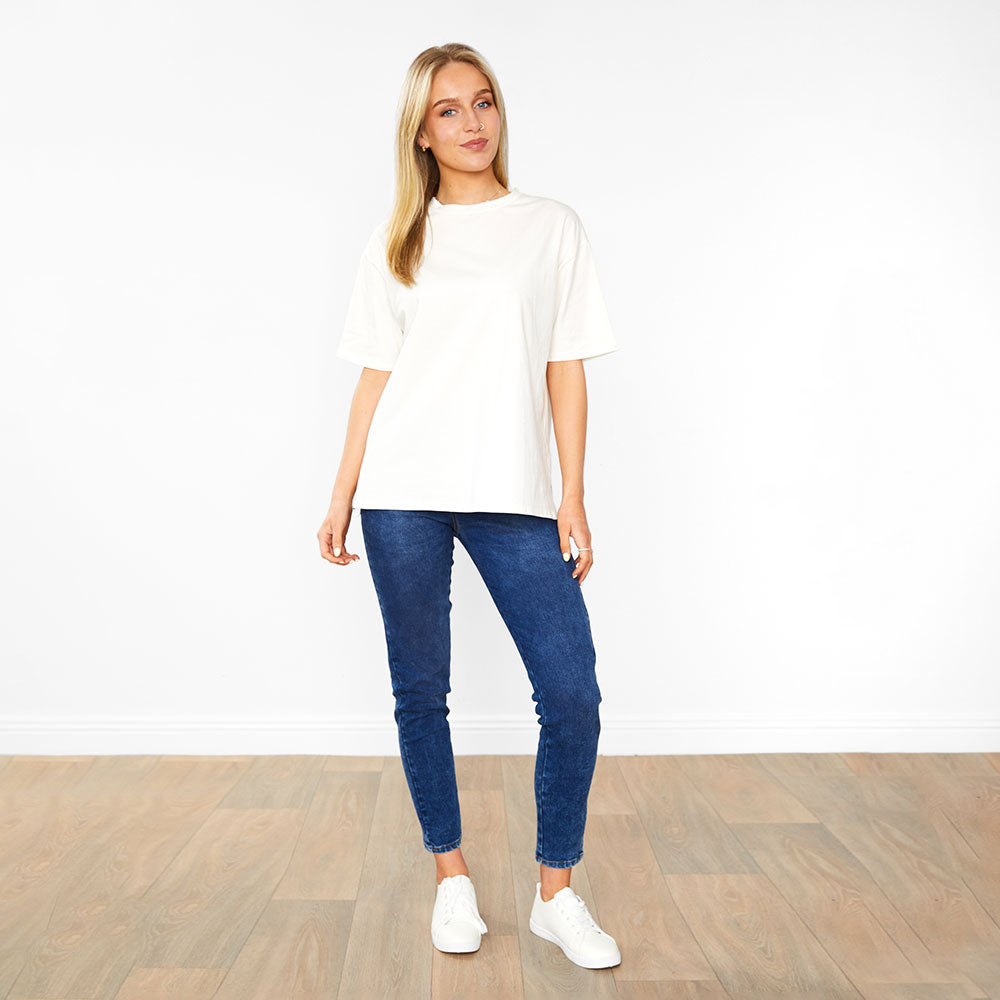 Tessa Trousers  (Green Grid) + Elle Top (cream) (2 for €53)