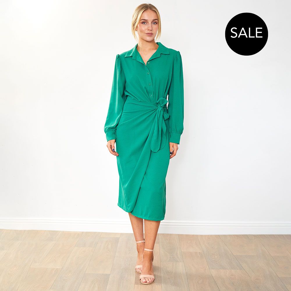 Emerson Wrap Dress (Green)