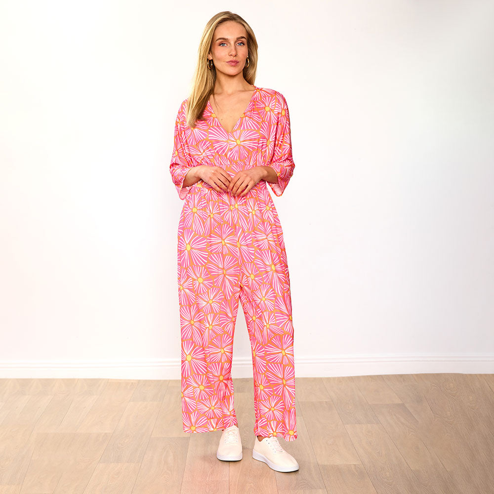 Ester Jumpsuit (Pink Bloom)