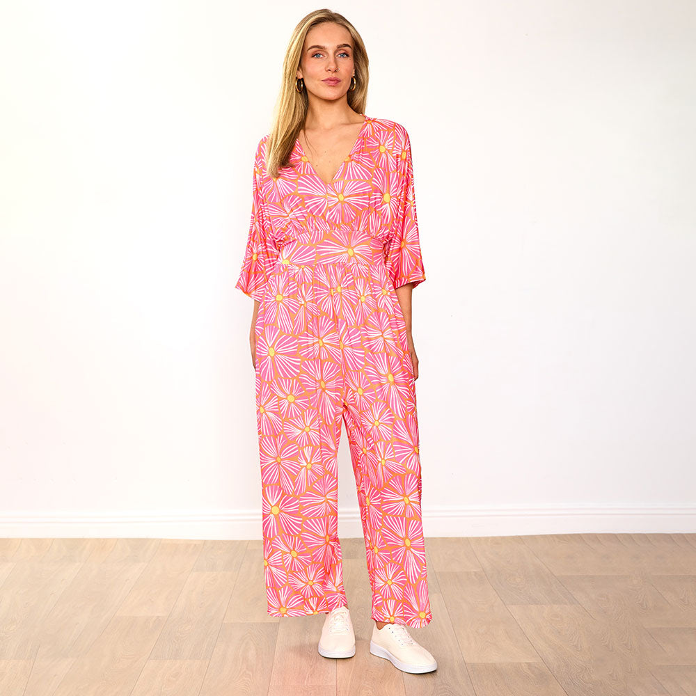 Ester Jumpsuit (Pink Bloom)