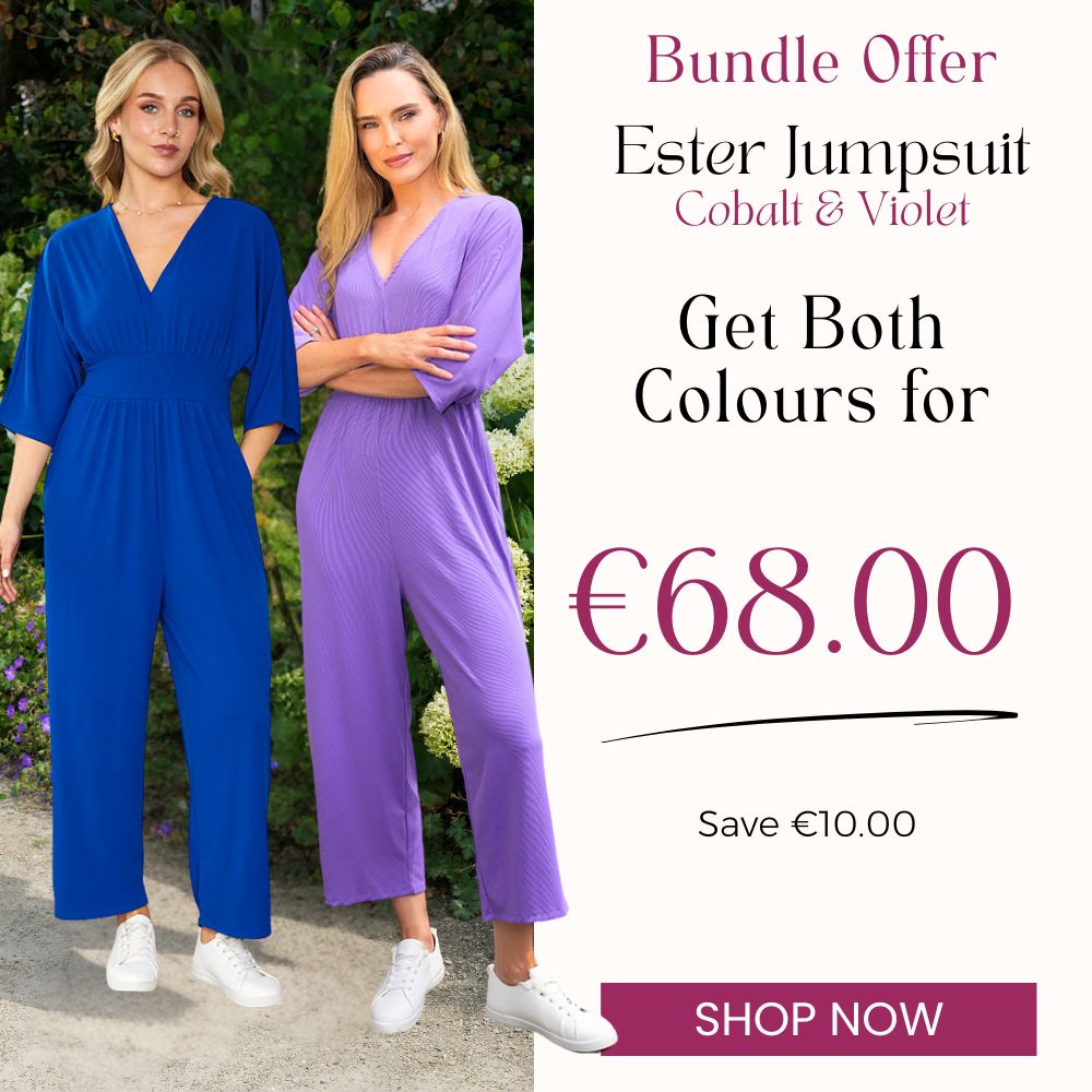 Ester Jumpsuit Cobalt & Violet (2 for €68)
