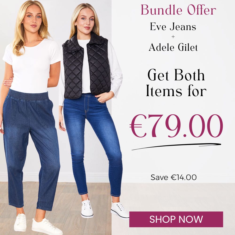 Eve  Jeans (Blue) & Adele Gilet for €79.00