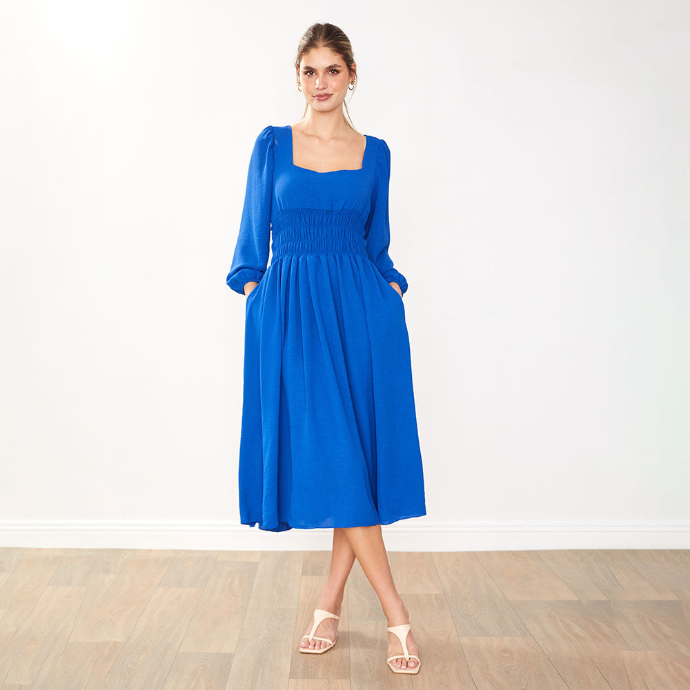 Evelyn Dress (Cobalt)