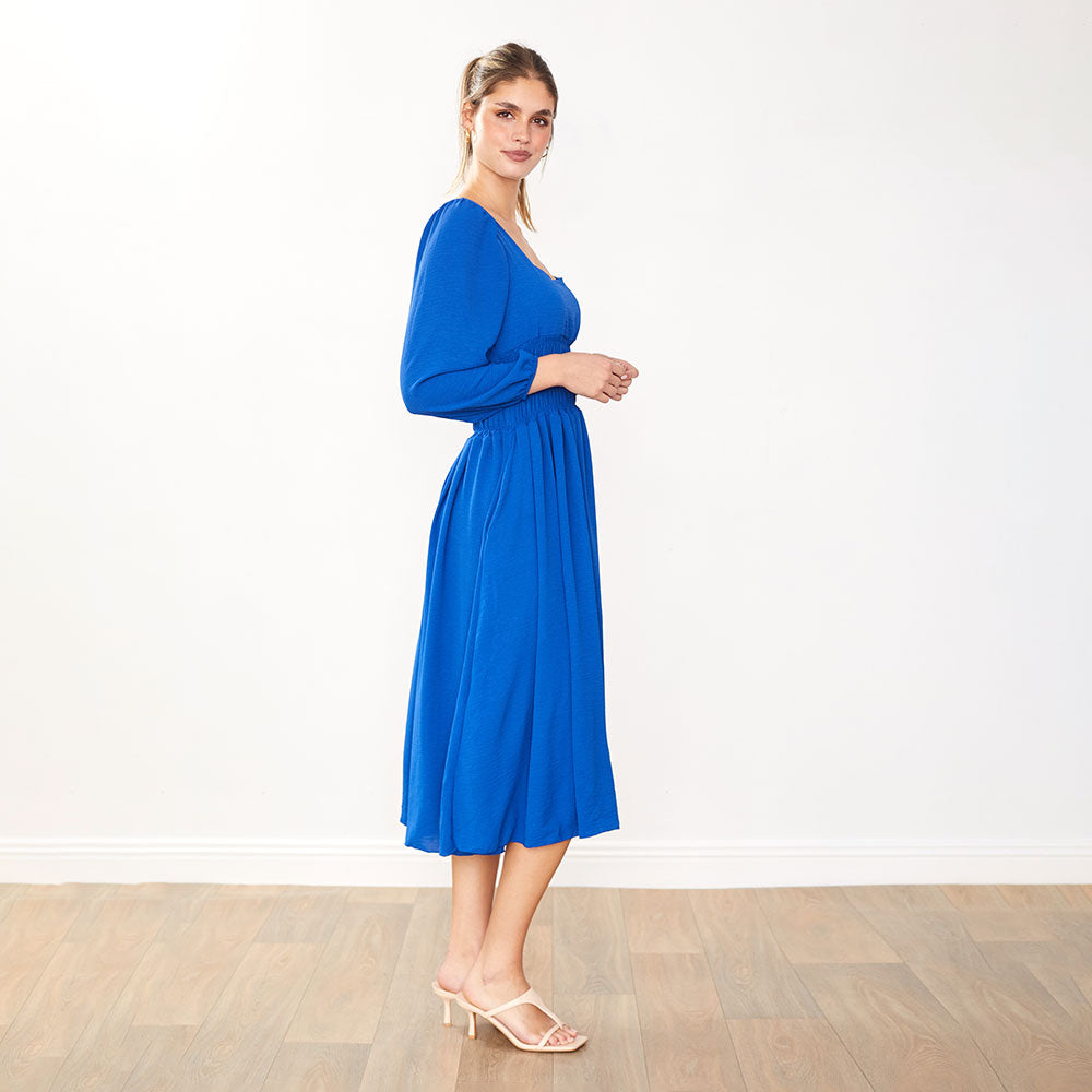 Evelyn Dress (Cobalt)