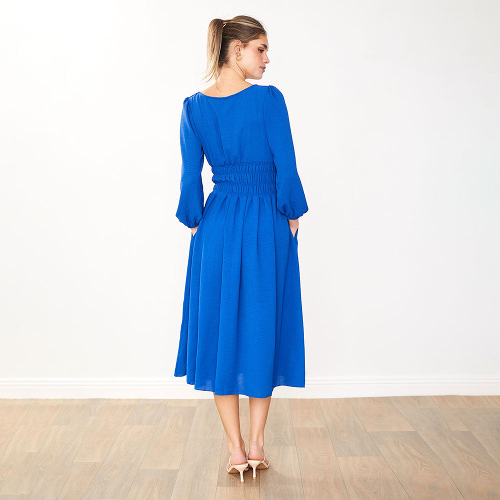 Evelyn Dress (Cobalt)