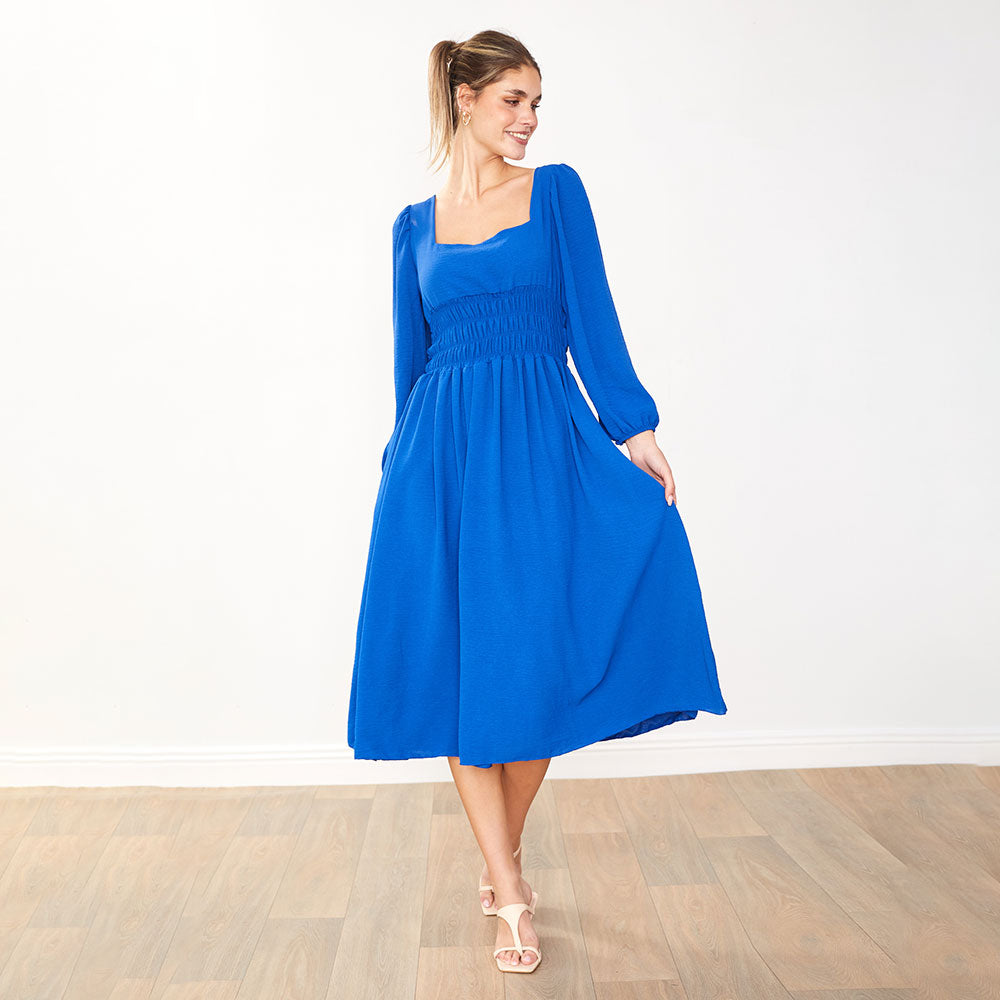 Evelyn Dress (Cobalt)