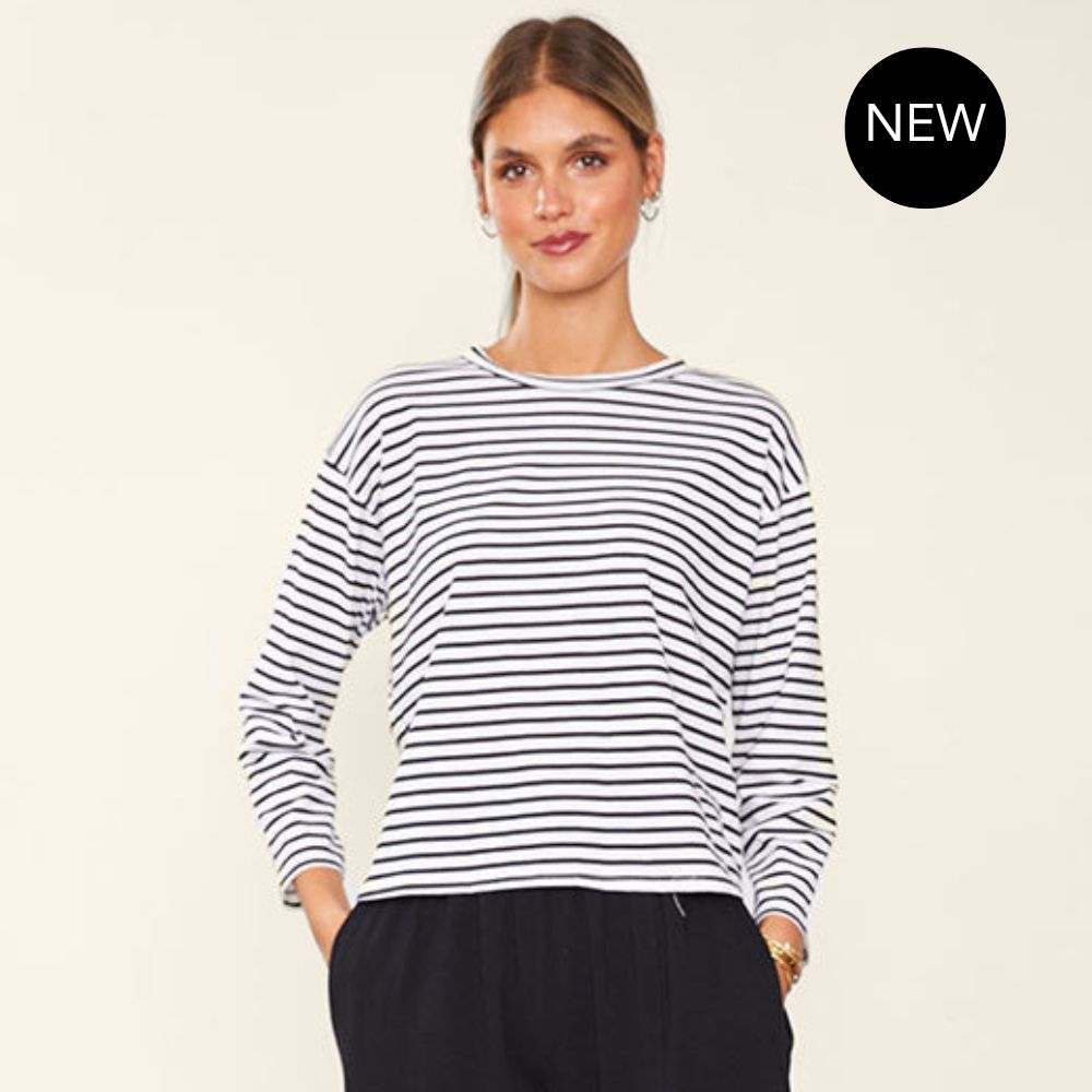 Betsy Top (Black Stripe)