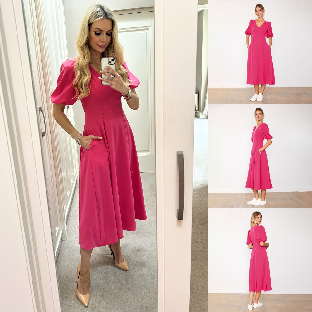 Lucy Dress (Fuchsia)