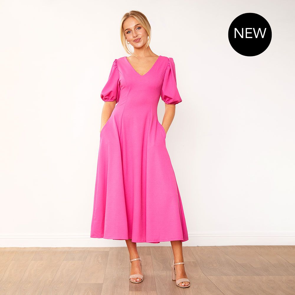 Lucy Dress (Fuchsia)