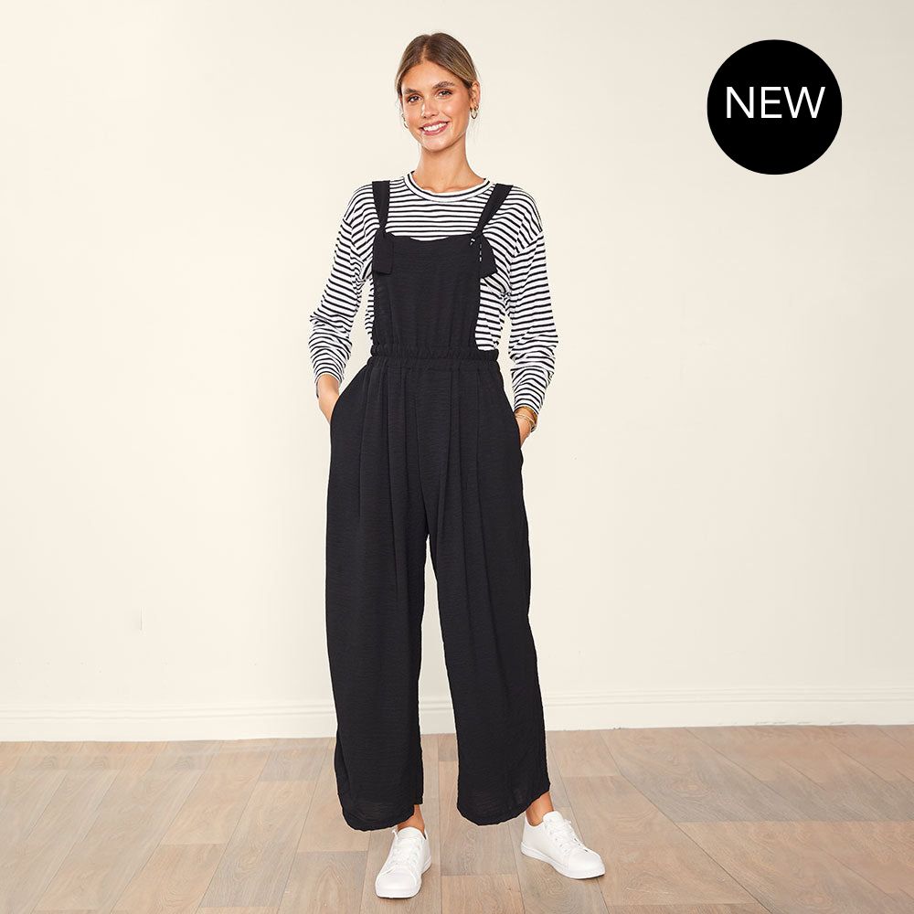 Toby Dungarees (Black)