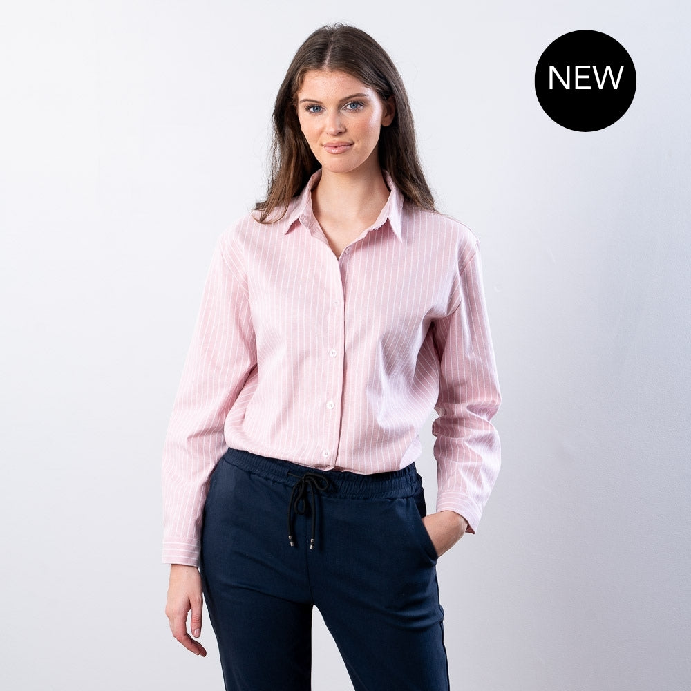 Fallon Stripe Shirt (Pink)