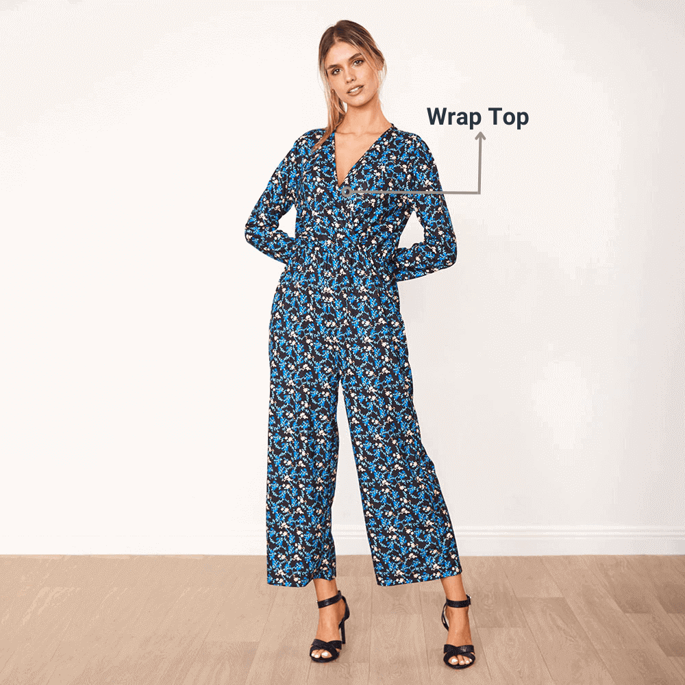 Farrah Jumpsuit Blue Floral