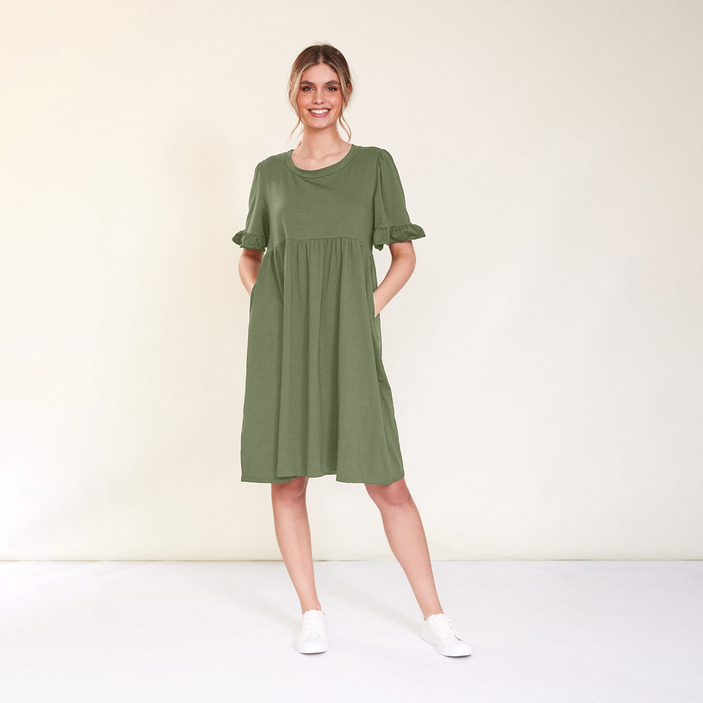 Fraya Dress (Khaki)