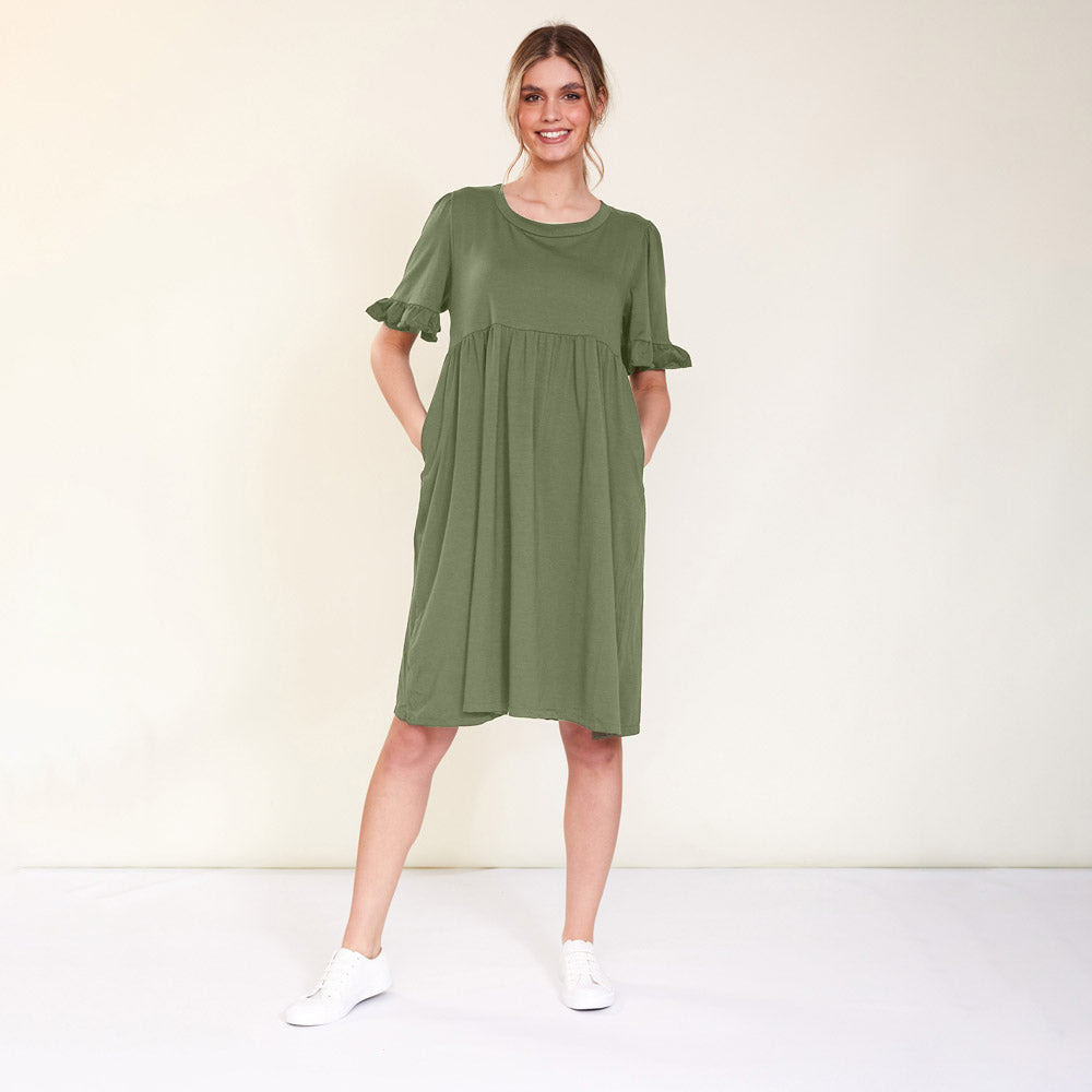 Fraya Dress (Khaki)