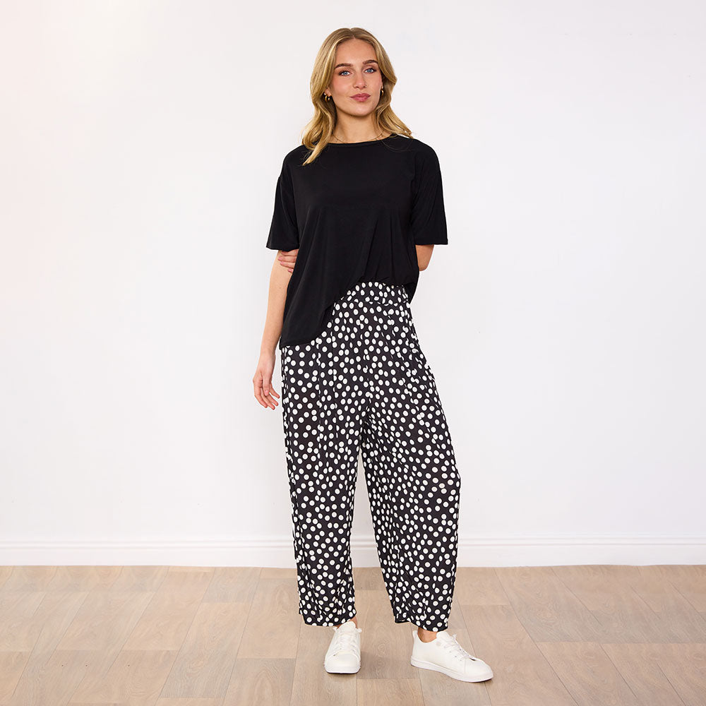 Fraya Co-Ord (Black/Polka Dot)