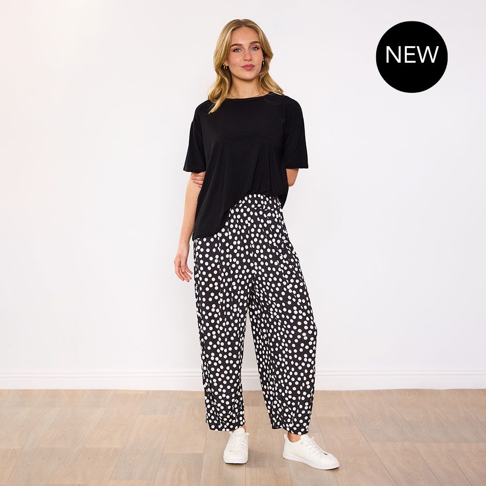 Fraya Co-Ord (Black/Polka Dot)