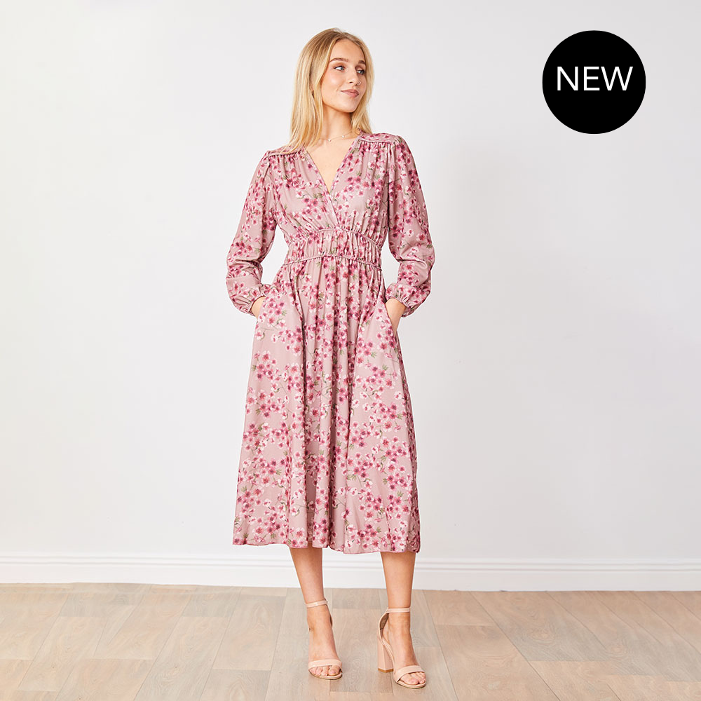 Gina Dress (Pink Floral)