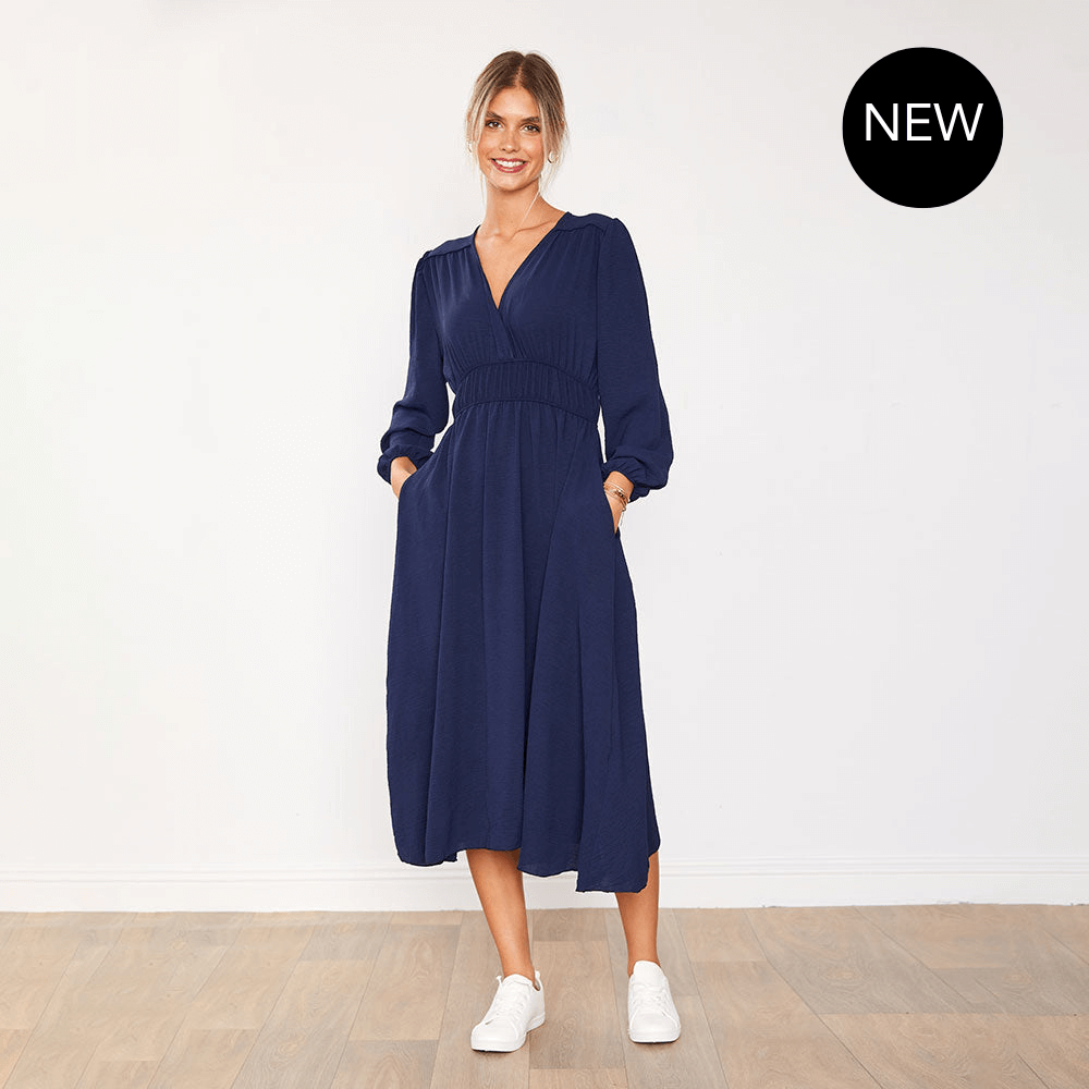 Gina Dress (Navy)