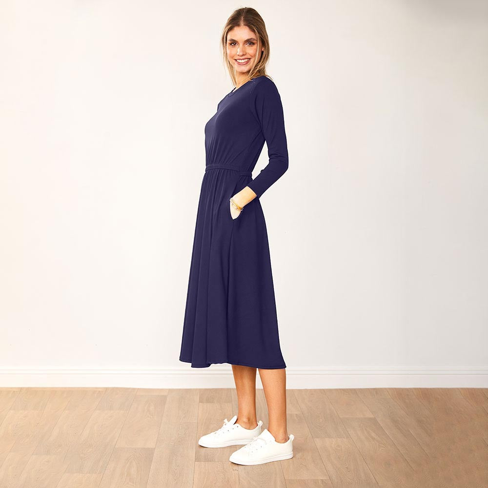 Heidi Dress Khaki & Navy (2 for €68)