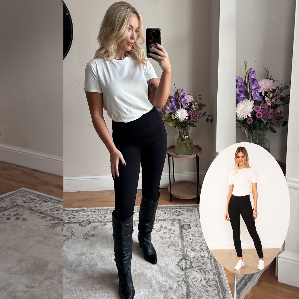 Holly Stretch Spandex Leggings (Black)