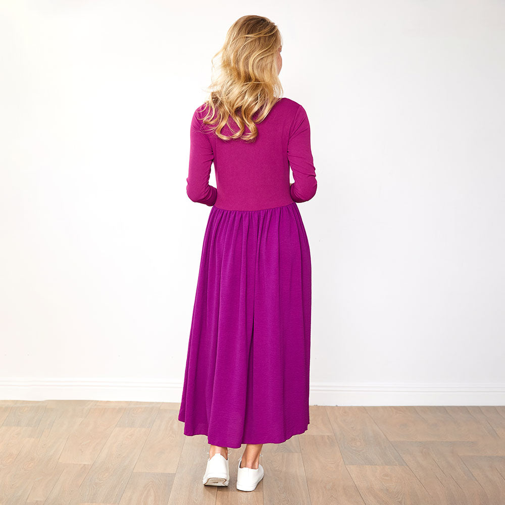 Jackie Dress (Wine)