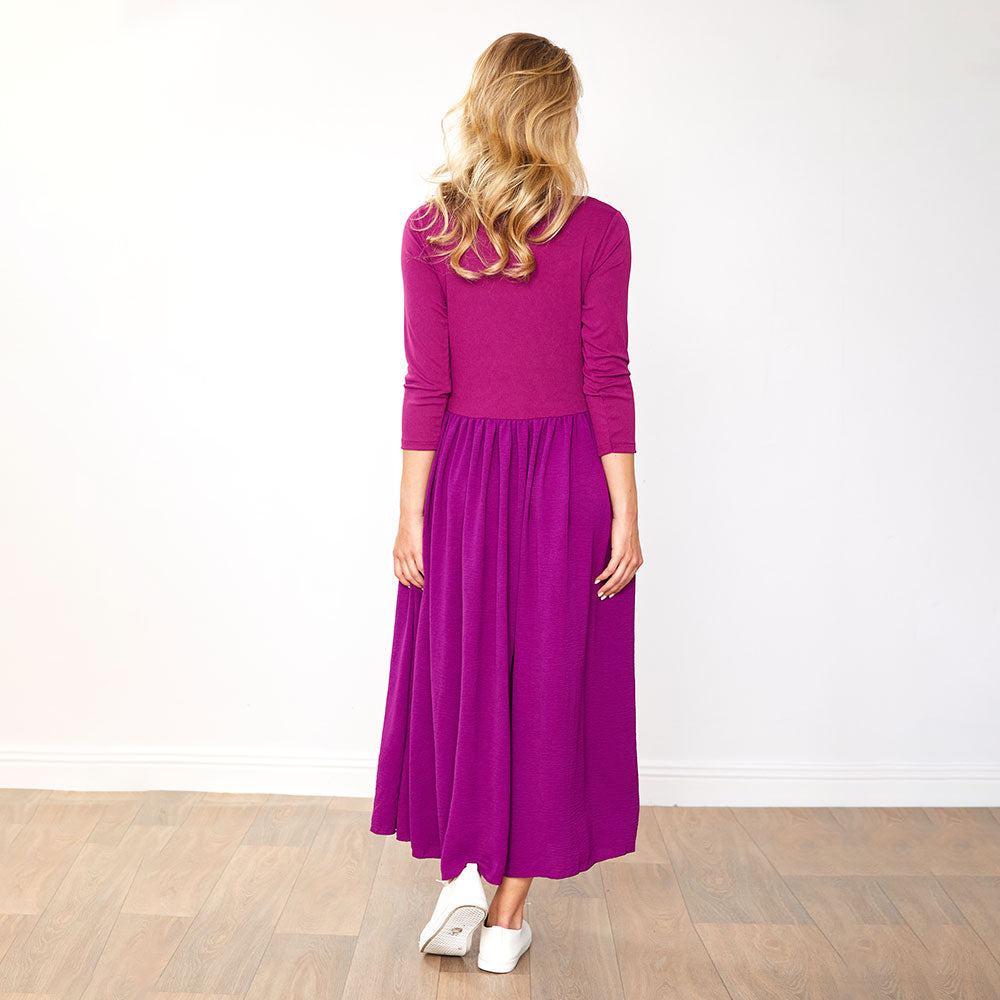 Jackie Dress (Wine)