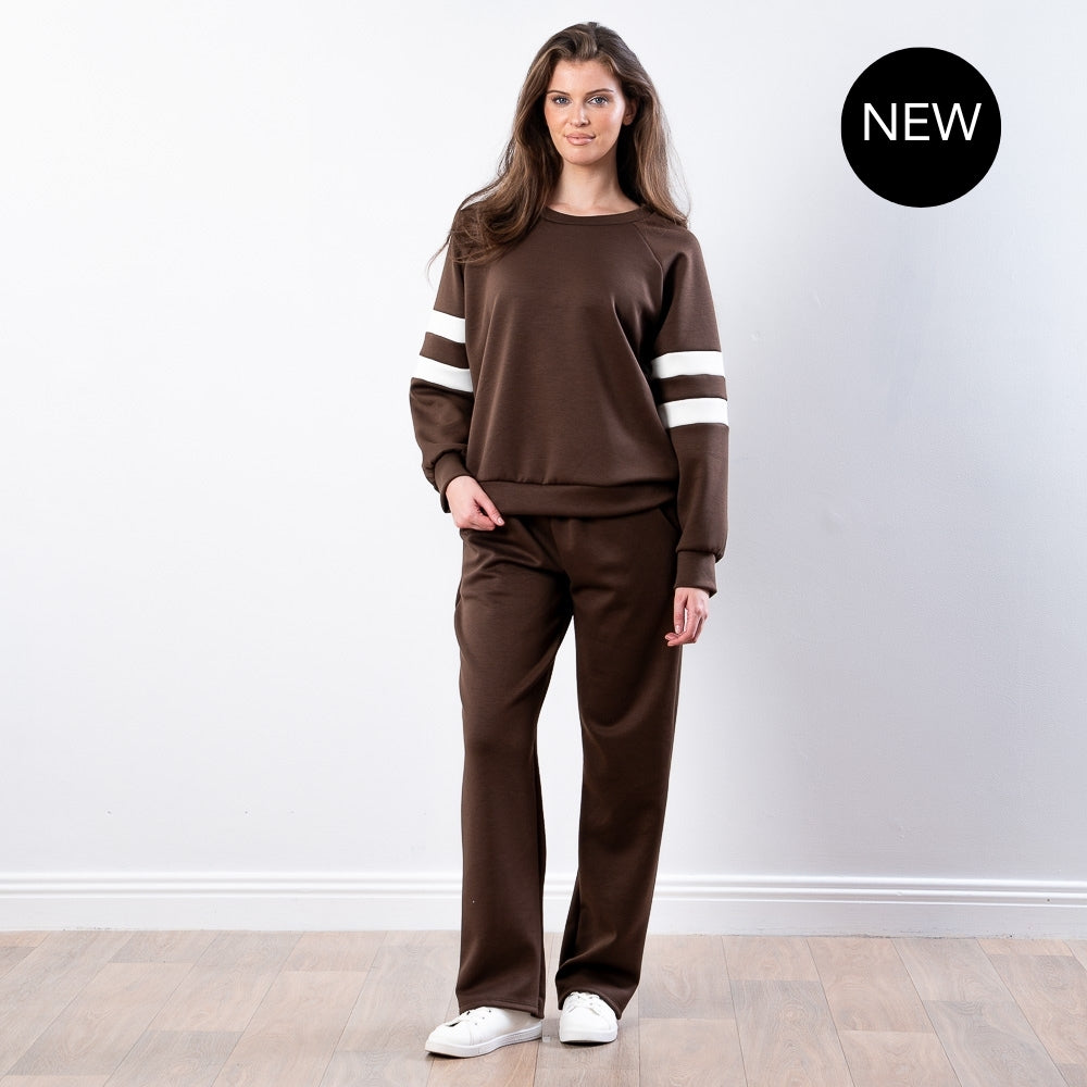Jasmine Stripe Co-ord (Brown)