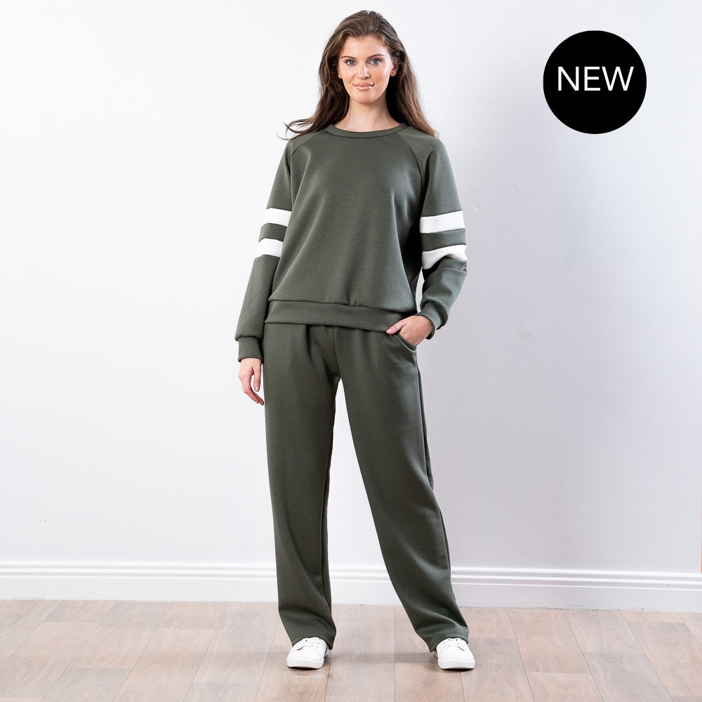 Jasmine Stripe Co-ord (Khaki)