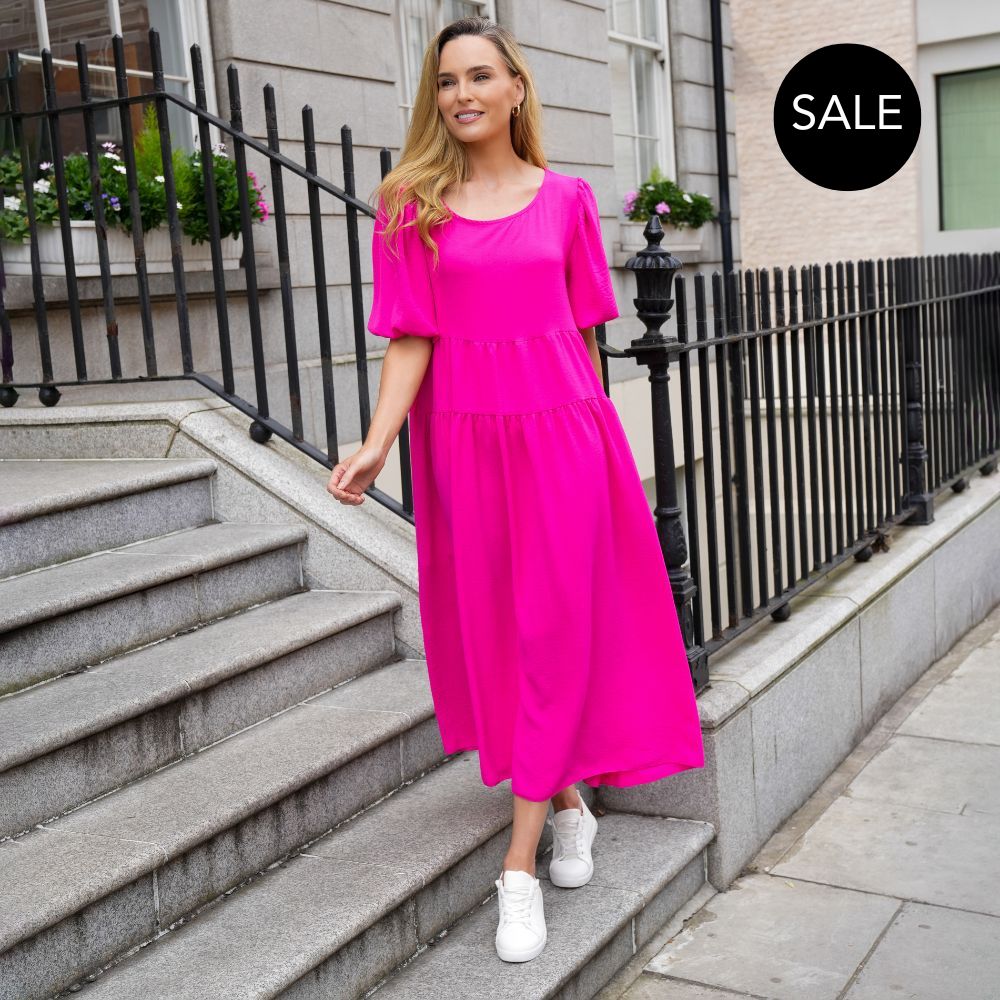 Jasmine Dress (Fuchsia)