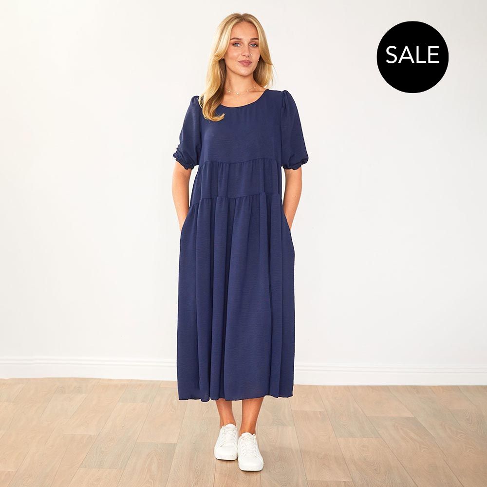 Jasmine Dress (Navy)