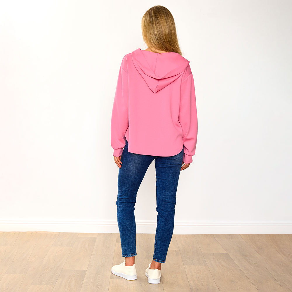 Jolie Hoody in pink – women's hoody – view 12
