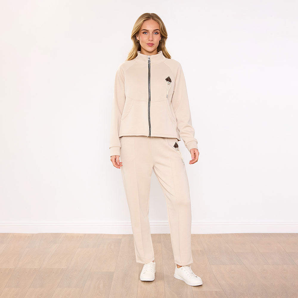 Katey Tracksuit in cream – women's tracksuit – view 3