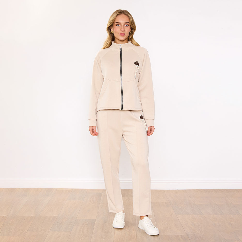 Katey Tracksuit in cream – women's tracksuit – view 4
