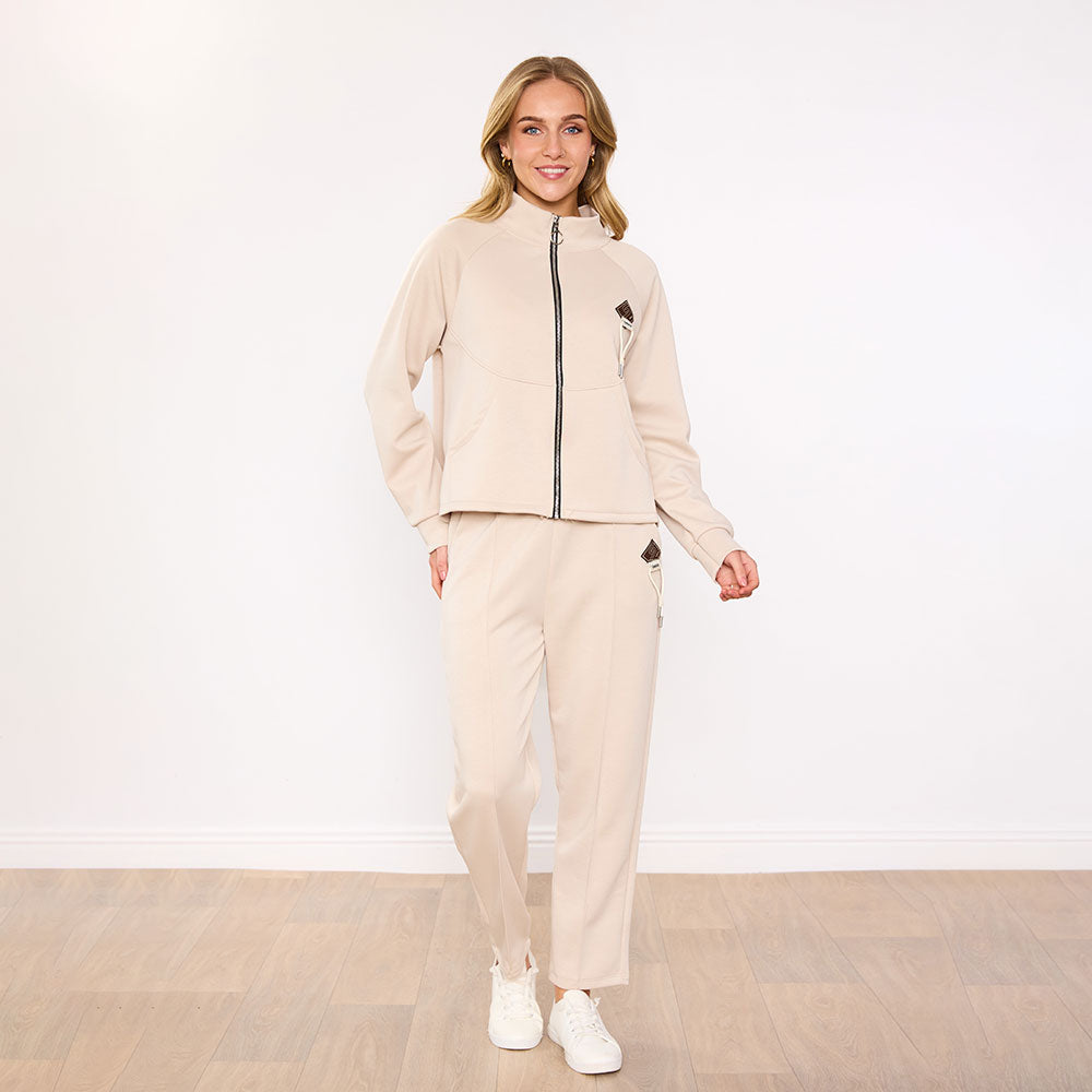 Katey Tracksuit in cream – women's tracksuit – view 5