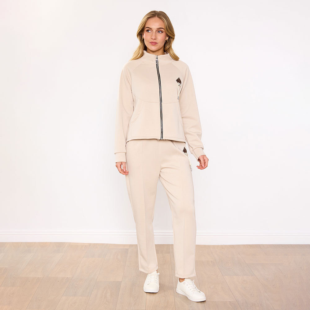 Katey Tracksuit in cream – women's tracksuit – view 7