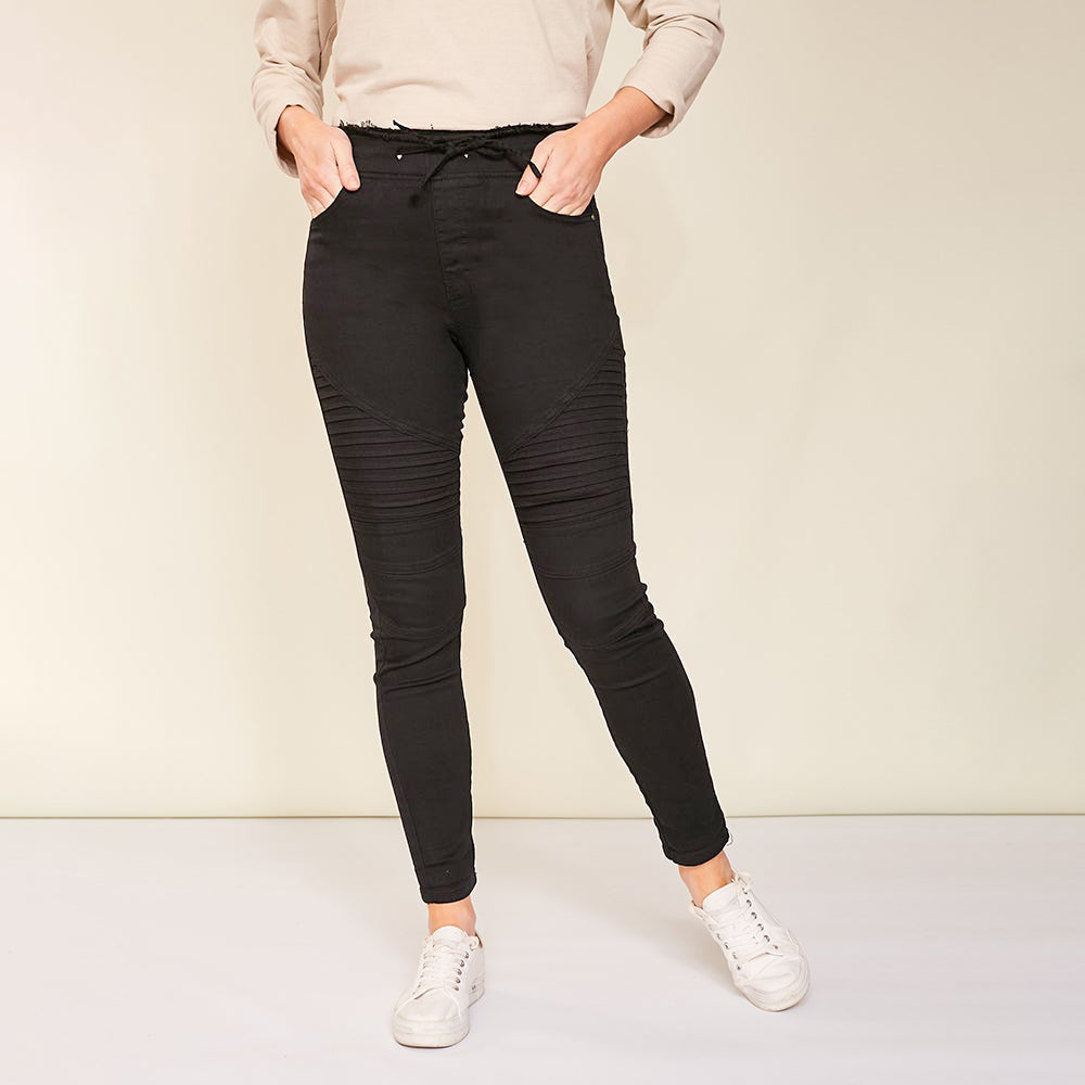 Kellie Biker Jeans (Black)