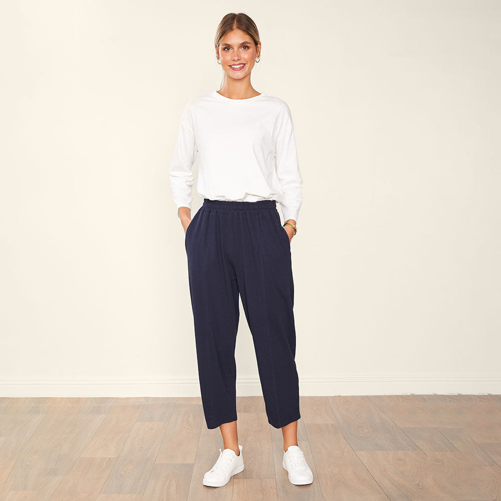 Lacey Trousers (Navy)