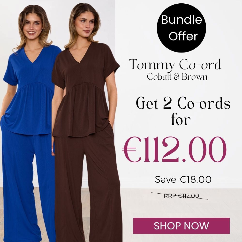 Tommy Co-ord (Cobalt) & (Brown) for €112.00