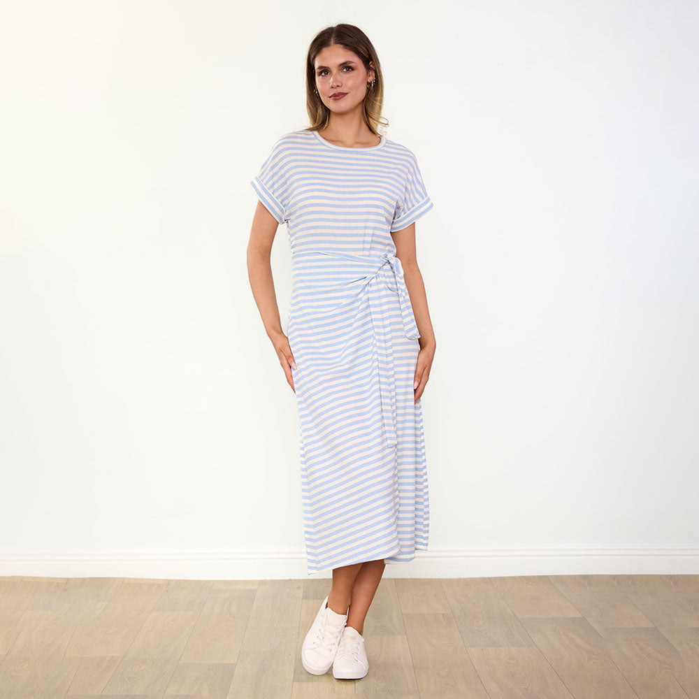 Lenny Dress (Blue Stripe)