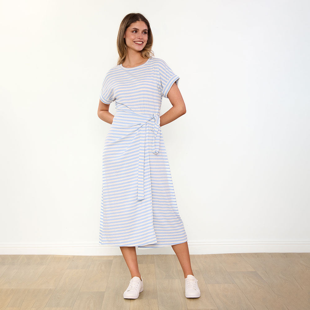 Lenny Dress (Blue Stripe)