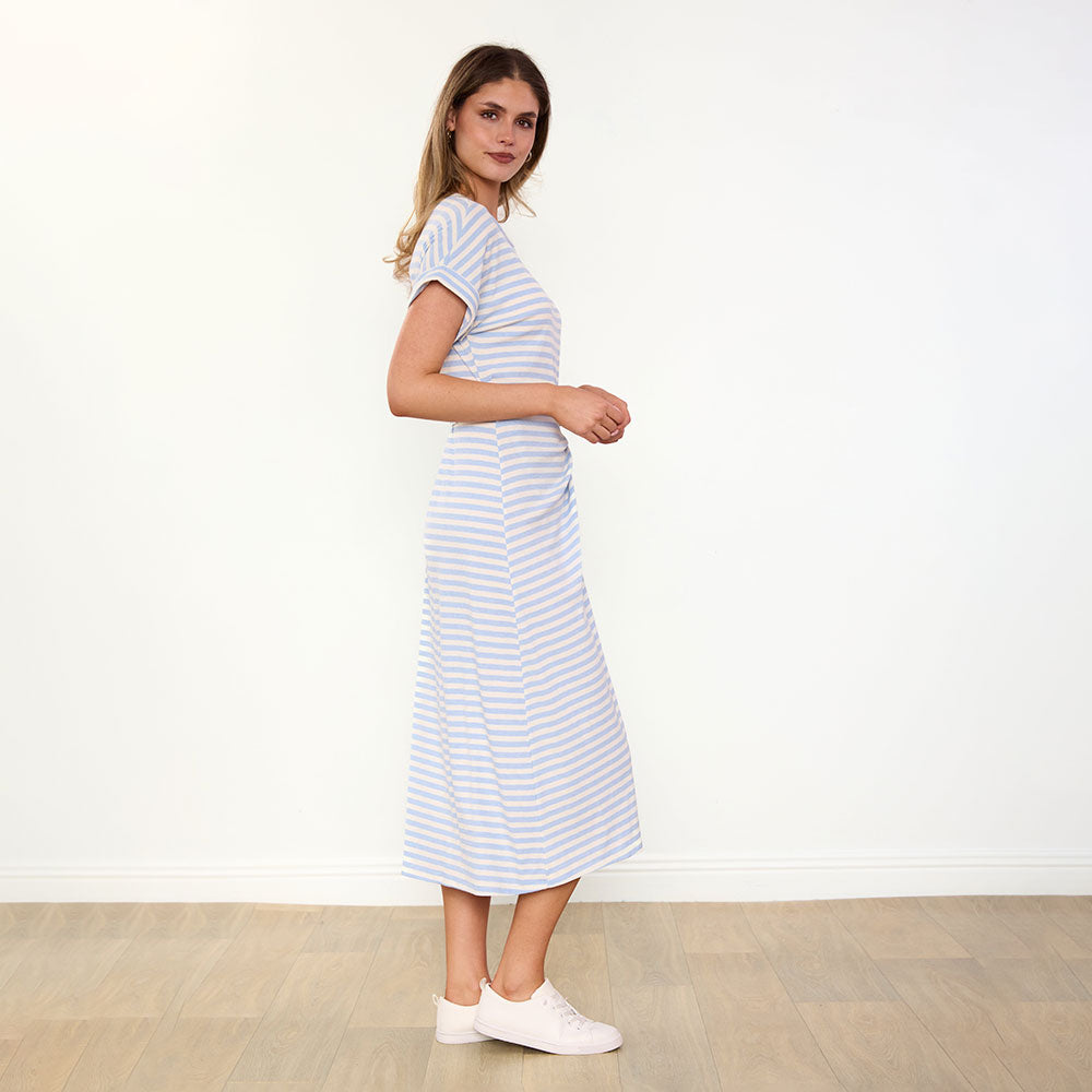 Lenny Dress (Blue Stripe)