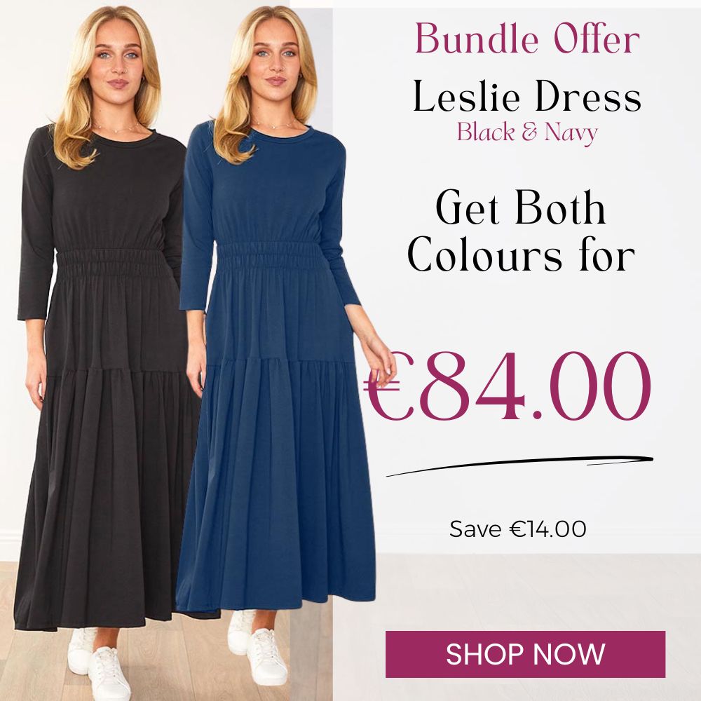 Leslie Dress Black & Navy (2 for €84.00)