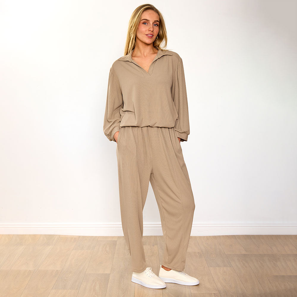 Lexi Co-Ord in taupe – women's co-ord set – view 8
