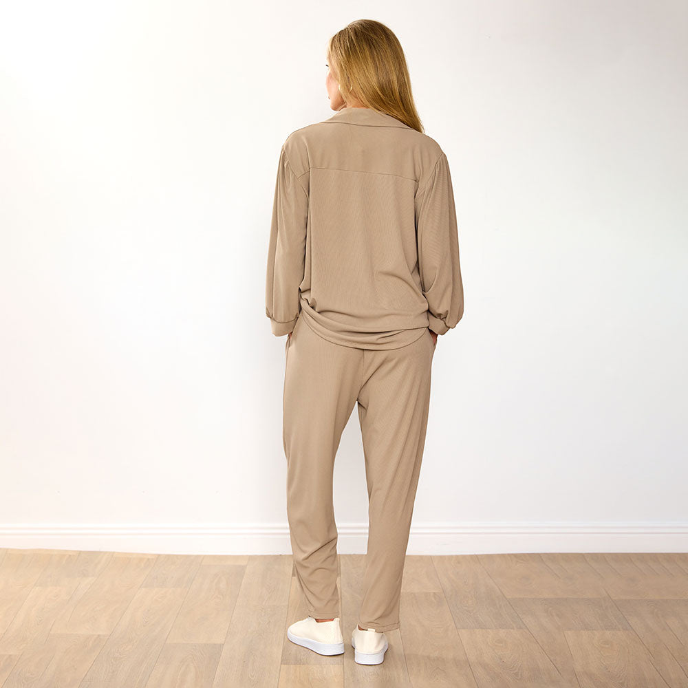 Lexi Co-Ord in taupe – women's co-ord set – view 9