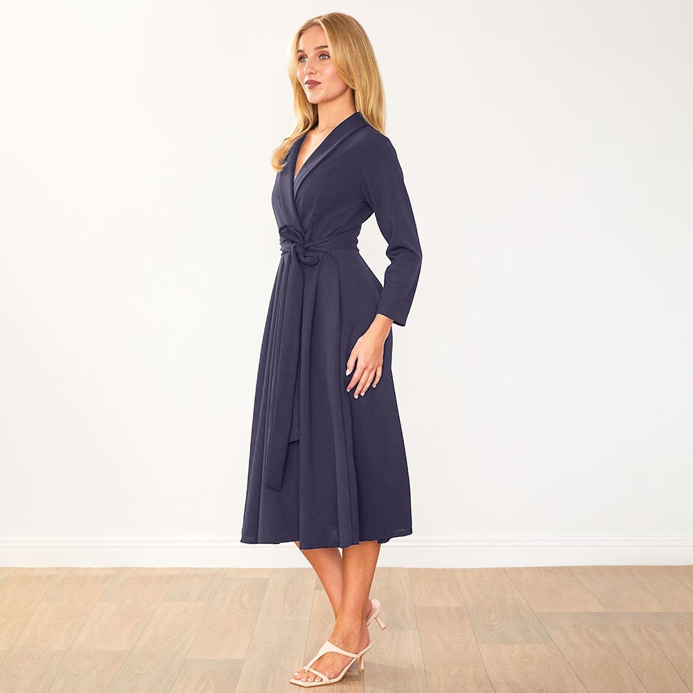 Lorene Dress (Navy)