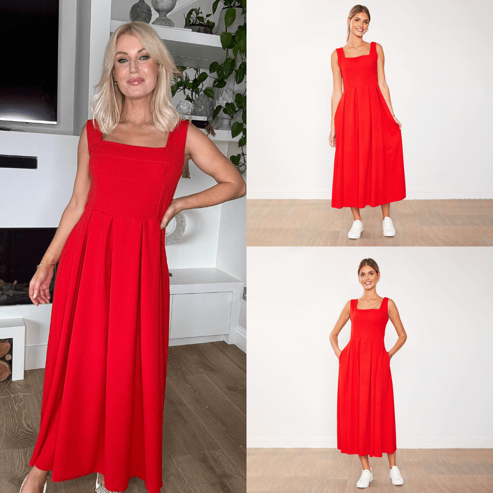 Maddie Dress (Red)