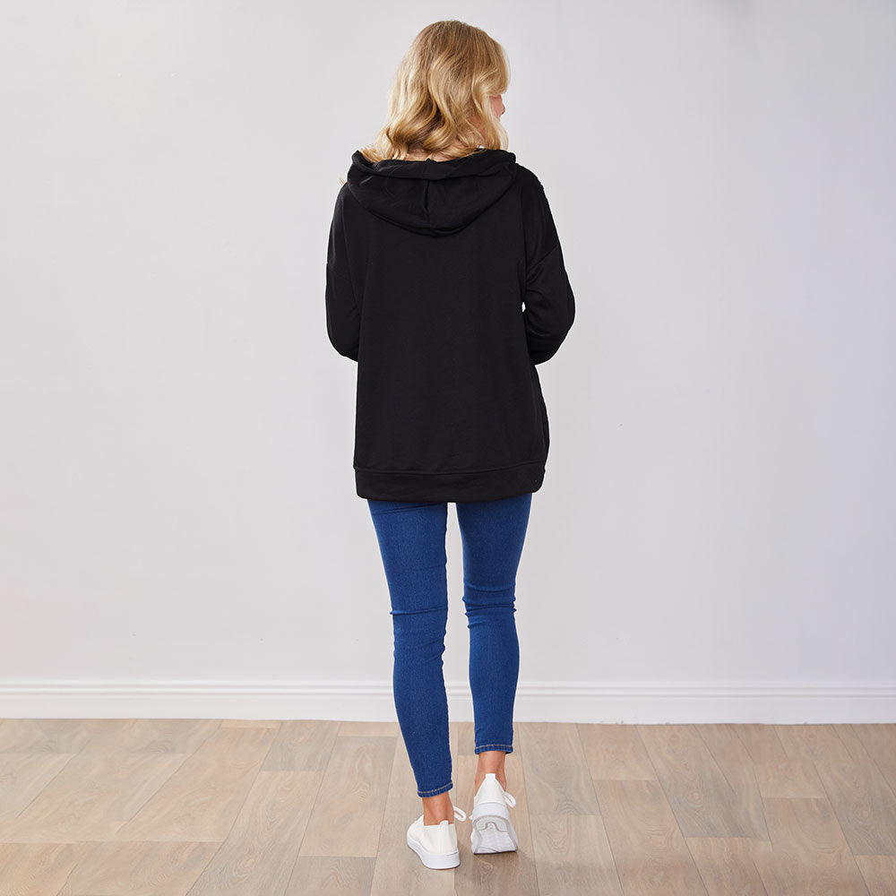 Mandy Hoody (Black Studs)
