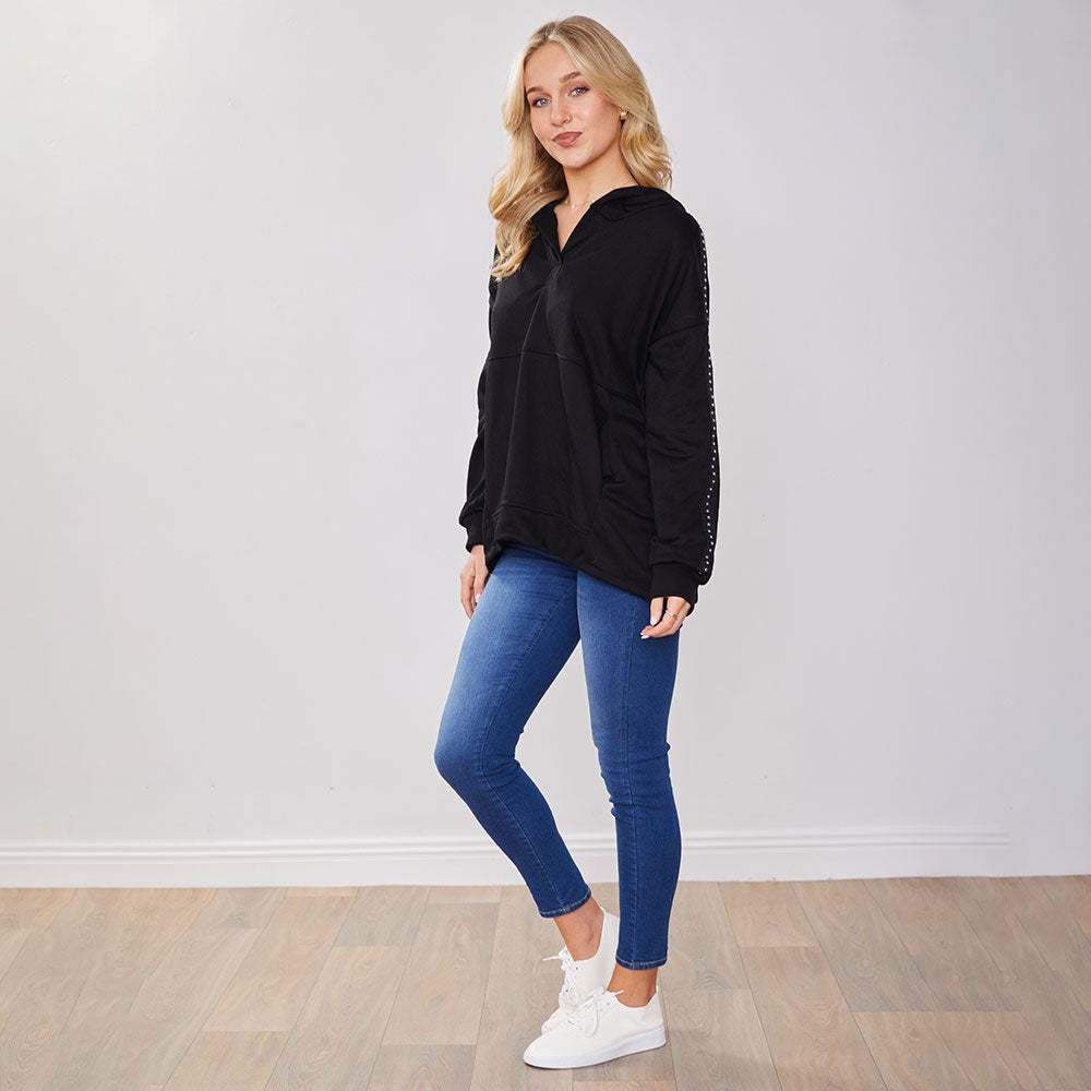 Mandy Hoody (Black Studs)